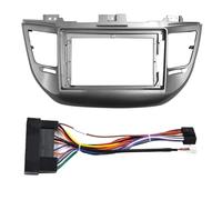 pour Hyundai pour Tucson 2015 2016 2017 9 Pouces Autoradio Android MP5 Lecteur Stéréo 2 DIN Panneau De Tableau De Bord(Frame-Cord-Silver)
