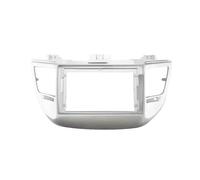 pour Hyundai pour Tucson IX35 2015 Adaptateur De Cadre De Voiture 9 Pouces Kit De Montage De Panneau De Tableau De Bord Radio POMPOMPUR(LHD Silver)