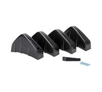 pour Hyundai pour Veloster 2014-2021 Diffuseur De Pare-Chocs Arrière De Voiture Aileron De Requin Séparateur Anti-Collision BLNETU(Fibre de Carbone)