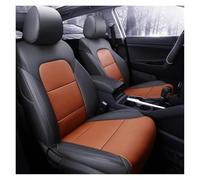 Pour Hyundai Pour Venue Pour Sonata Pour Genesis Housses De Sièges Auto Et Accessoires Intérieurs En Cuir Housses de siège voiture(Black orange)