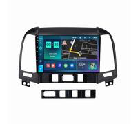 pour Hyundai Santa Fe 2006-2012 Android 12 9 Pouces IPS Écran Tactile Autoradio Intégré Carplay Android Auto GPS Navigation HiFi DSP Bluetooth Lien Miroir Dab RDS SWC Caméra De Recul(M200S)