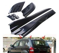 Pour Hyundai Tucson 2004 2005 2006 2007 2008 Rails de toit de voiture Couvercle de jambe embout Protecteur Couvercle Noir brillant Extérieur 8 pièces