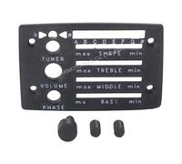 Pour Ibanez Fishman SST Preamp 5APP01F, plaque frontale de remplacement avec bouton, impression 3D