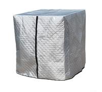 pour ibc Tank Cover 1000L Winter Frost Protection Insulated(Silver) | Winter frost guard, thick insulation cotton, protects tank contents from freezing, harsh weather ready