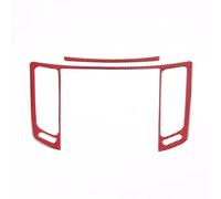 Pour Infiniti Pour G25 Pour G27 Pour G37 2007 2008-2013 Fibre Carbone Souple Console Centrale Climatiseur Sortie Cadre Couverture Garniture Voiture Bandes Décoratives Intérieures Voiture(Size:Fibre de