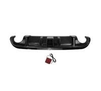 Pour Infiniti Pour Q50 2014-2017 Becquet Diffuseur Pare-chocs Arrière Avec Voyant Lumineux Kit Carrosserie Lèvre Postérieure Modification Pare-Chocs Arrière(Carbon Look B)