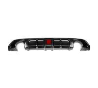 Pour Infiniti Q60 2017 18 19 20 21 2022 Diffuseur Arrière Pare-chocs Lèvre Brillant Noir Spoiler Plaque Séparateur Support Avec Lampe Diffuseur Pare-Chocs Arrière(Aspect fibre de carbone)