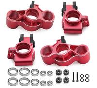 Pour Infraction Pour Limitless Pour Mojave 1/7 Bloc Direction Avant Aluminium Pour Porte-moyeu Arrière Pièces Détachées Voitures RC Pièces FuséE D'Essieu Rc(Red 1)