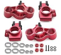 Pour Infraction Pour Limitless Pour Mojave 1/7 Bloc Direction Avant Aluminium Pour Porte-moyeu Arrière Pièces Détachées Voitures RC Pièces FuséE D'Essieu Rc(Red 2)