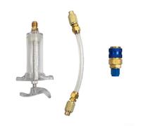 Pour injecteur d'huile R134a 30 ml avec adaptateur rapide côté bas pour systèmes de climatisation de voiture et de maison