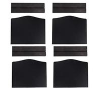 Pour innovant, 4pcs / ensemble Ornement de mini-tableau noir à double facture, noir, pour décoration de bureau à domicile/hôtel/bar
