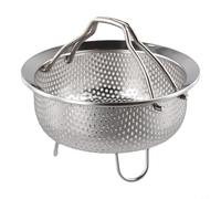 Pour insert vapeur en acier inoxydable 304 pour panier vapeur et autocuiseur, conçu pour une préparation sûre des aliments et un entretien facile (S)