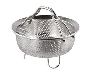 Pour insert vapeur en acier inoxydable 304 pour panier vapeur et autocuiseur, conçu pour une préparation sûre des aliments et un entretien facile (S)