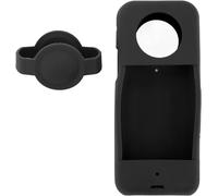 Pour Insta 360 X3 Lens Protector, Lens Silicone Case Sleeve Lens Guard Action Camera Accessoires Pour X3 (Noir)[Camera2499]