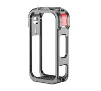 pour Insta 360 X6 Cage de Protection en Alliage d’Aluminium métallique | Structure de verrouillage : Fixation Cold Shoe, contacts de charge dorés, accès batterie, emplacement carte MicroSD.