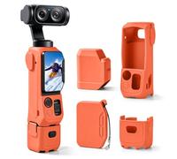 pour Insta360 Luna Ultra, kit de Protection Complet - étui pour caméra, Cache-Objectif, Protection d'écran et Cache-Batterie，Orange
