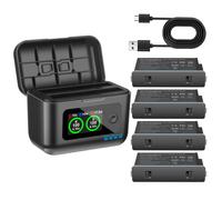 Pour Insta360 X5 batterie 2850mAh et LCD 2 emplacements boîte de Charge rapide pour Insta360 ONE X5 testeur d'accessoires d'alimentation de batterie 1 Battery