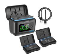 Pour Insta360 X5 batterie 2850mAh et LCD double canal chargeur rapide Hub accessoires d'alimentation pour Insta 360 ONE X 5 caméra d'action 1xBattery 1xCharger