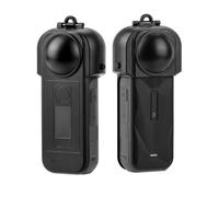 pour Insta360 X5 Étui de Protection Portable en ABS pour Écran et Objectif, Housse Anti-Rayures et Anti-poussière, Capuchon de Protection d'Objectif Rigide pour Caméra de Sport 360 X5 (Noir)