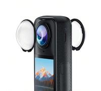 Pour Insta360 X5 PULUZ Couverture de protection standard du l'objectif en PC rotatif (Transparent) PC