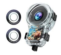 Pour Insta360 X6 Invisible Diving Case Pro, boîtier de caméra sous-marine étanche avec objectif professionnel et adaptateur à deux griffes