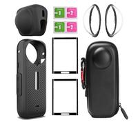 Pour Insta360 X6 X5 X4 : protections d'objectif + sac de rangement + film de protection d'écran pour Insta 360 X5, accessoire anti-rayures pour protection d'objectif KIT F