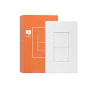 Pour interrupteur intelligent Zigbee prenant en charge Alexa et eWeLink, dispose d'une télécommande, d'une activation vocale et fonctionne avec diverses configurations de câblage (2 gangs)