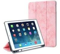 Pour ipad 10. 2 7th generation retro leather stand case cover w / pen her - rose Rose G