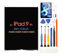 Pour iPad 9 A2602 A2603 A2604 A2605 Écran LCD pour iPad 2021 10,2" Matrix Écran de rechange Pièces de rechange avec protection d'écran en verre trempé (pas d'écran tactile numériseur)