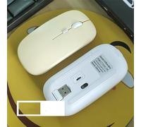 pour Ipad Ordinateur Portable Tablette Téléphone Bureau Souris de Jeu Souris sans Fil Rechargeable Compatible Bluetooth Souris Portable Silencieuse Souris Ergonomique (Jaune)