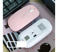 pour Ipad Ordinateur Portable Tablette Téléphone Bureau Souris de Jeu Souris sans Fil Rechargeable Compatible Bluetooth Souris Portable Silencieuse Souris Ergonomique (Rose)