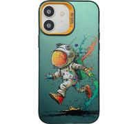 Pour iPhone 11 mignon modèle animal série PC + TPU boîtier du téléphone (en cours d'exécution astronautes)