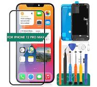 pour Iphone 12 Pro Max LCD pour Iphone 12 Pro Max Écran De Remplacement De L'écran pour 12 Pro Max A2411 Kit De Pièces De Réparation D'assemblage De Numériseur D'écran Tactile 12 Pro Max (Noir)