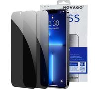Pour iPhone 13 , iPhone 13 Pro, iPhone 14,iPhone 16e,iPhone 17e - 2 Films protection écran Verre trempé confidentiel - NOVAGO