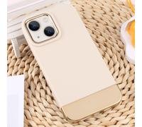 Pour iPhone 13 Téléphone TPU + Electroplate (Beige)
