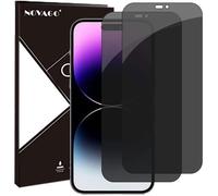 Pour iPhone 14 Pro Max - 2 Films de protection écran verre vitre trempé Anti Espion teinté confidentiel [Novago]
