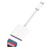 pour iPhone 15 Pro Max Plus Lecteur de Carte SD USB C dongle Compatible avec Samsung Galaxy S20/S21/S22/S23 Ultra/Z Flip/S10 pour Apple pour iPad 10 Air 4/5 Mini 6 Pro 12.9 MacBook Thunderbolt 3/4 tp