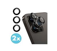 imoshion Lot de 2 protections d'objectif de caméra pour Apple iPhone 15 Pro / 15 Pro Max - Noir