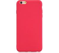 pour iPhone 6/6S Belle couleur bonbon mat TPU anti-rayures anti-dérapant Retour étui de protection rouge automne