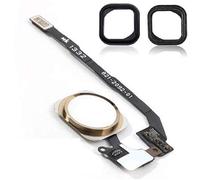 Pour iPhone SE Bouton Home Bouton Menu Bouton Flex Câble avec Joint en Caoutchouc Doré