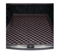 pour Jade 2013 2014 2015 2016 2017 2018 2019 2020 Tapis De Coffre De Voiture en Cuir Coussin De Protection Protection De Coffre(Black and Red-A)