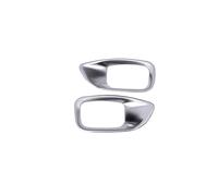 Pour Jaguar XE XF Pour F-PACE Pour F Pace X761 ABS Siège Auto Bouton De Réglage Cadre Garniture Housse Décorative Intérieur HETEVSCCK(Matte Silver)