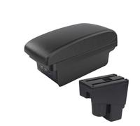 Pour Jazz I 2005 2006 2007 2008 Boîte D'accoudoir Voiture Console Centrale Boîte Rangement Double Couche Boîte D'accoudoir(B2 Black line 3 USB)