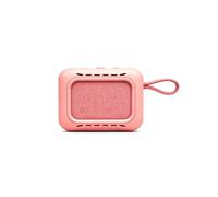 pour JBL GO 5 Étui en Silicone Portable Résistant Aux Chocs, Antidérapant, Anti-Impact, Haut-Parleur GO 5, Protection Complète à 360 °, Ajustement sans Couture, Coque Lavable Ultra Fine (Rose)