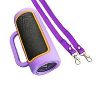 pour JBL Grip Boîtier de Protection Complet en Silicone Portable, Étui de Protection Antichoc Antidérapant, Rangement pour Haut-Parleur Grip et Couvercle Anti-Poussière avec poignée (Voilet)