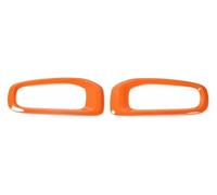Pour Je&ep Pour Renegade 2016-2018 Calandre Pare-chocs Autocollant Décoratif Pour Phare Antibrouillard Avant Voiture Grille Avant Voiture Droite(Orange)