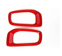 Pour Je&ep Pour Renegade 2016-2018 Calandre Pare-chocs Autocollant Décoratif Pour Phare Antibrouillard Avant Voiture Grille Avant Voiture Droite(Red)