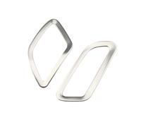 Pour Jeep for Renegade 2015-2022 LHD Interior Air Vent Dashboard Covers Sticker Car Air Outlet Panel Cover Trim Intérieure Voiture(Stainless Silver)