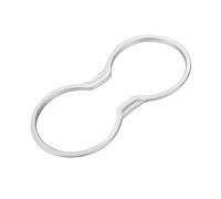 Pour Jeep Pour 2017 2018 2019 2020 1 Pièce Anneau Garniture Porte Gobelet Avant ABS Décoration Intérieure Style Intérieur De Voiture Garniture Console Latérale Voiture(Silver)