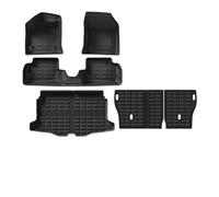 pour Jeep pour Avenger 2023-2025 Tapis Sol Coffre TPE Bagages Imperméable Antidérapant Conduite Gauche Tapis Coffre Voiture(Ensemble Complet)